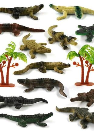Ігровий набір "фігурки тварин" t3014-84 у колбі (крокодили)