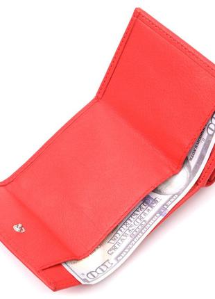 Оригинальный женский кошелек из натуральной кожи karya 21340 красный4 фото