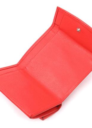 Оригинальный женский кошелек из натуральной кожи karya 21340 красный3 фото