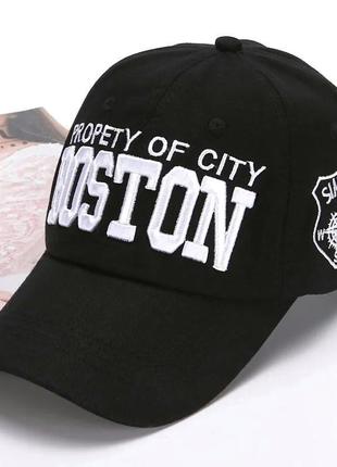 Кепка бейсболка boston (бостон) з вигнутим козирком, унісекс wuke one size2 фото