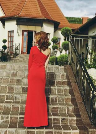 Шикарное красное платье 😋2 фото