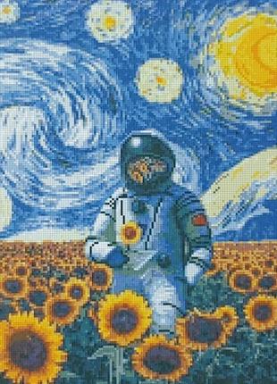 Алмазная вышивка. картина на подрамнике "поле подсолнухов",  40х50см