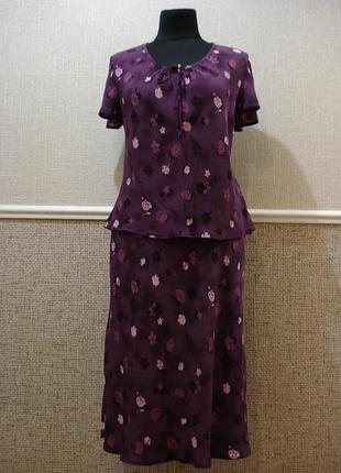 Повсякденний жіночий літній костюм з віскози