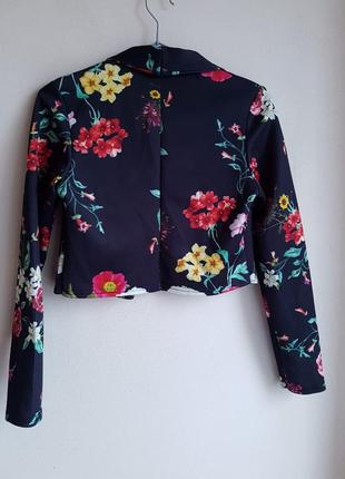 Пиджак в цветочный принт2 фото