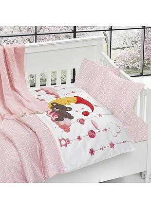 Детское постельное белье c вязаным пледом first choice nirvana sleeper pembe n 408