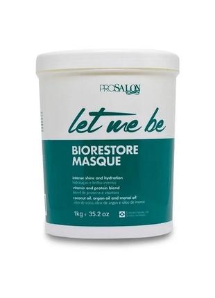 Холодний ботокс let me be biorestore  masque для відновлення пошкодженого волосся 1000 мл