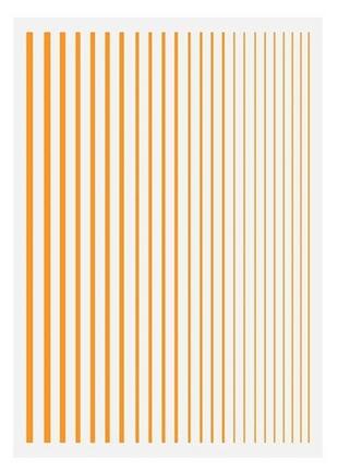 Гибкая лента для дизайна, оранжевый неон, 1 шт