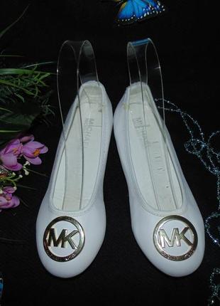 Нарядные балетки michael kors 33.5р,ст 21 см.мега выбор обуви и одежды!