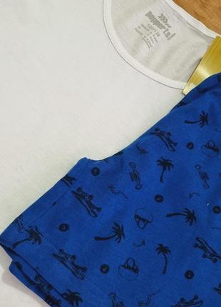 Піжама для хлопчика, зріст 122-128, колір білий, синій2 фото