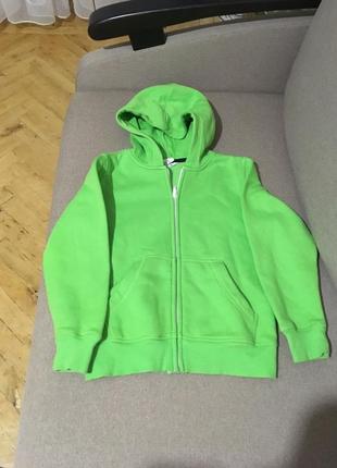 Теплая подростковая кофта,курточка  на молнии от h&m