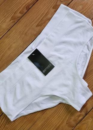 Комплект женских трусиков из 2 штук в рубчик, размер l/xl, цвет белый