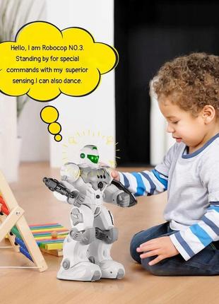 Робот на радиоуправлении модели r21, высота 31 см, цвет белый