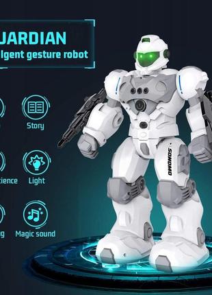 Робот на радиоуправлении модели r21, высота 31 см, цвет белый