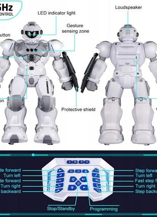 Робот на радиоуправлении модели r21, высота 31 см, цвет белый