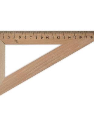 Угольник для школьной доски teacher 90°/60°/30° с максимальной стороной 50 см zibi (5862)