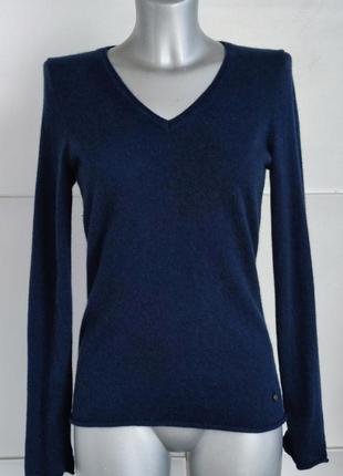 Кашеміровий светр avenue foch темно-синього кольору3 фото