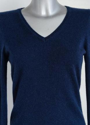 Кашеміровий светр avenue foch темно-синього кольору6 фото
