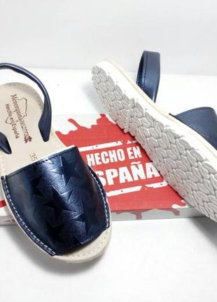 Сині менорка з зірочками з м'якої шкіри, м'яка устілка, гнучка підошва. у наявності!4 фото