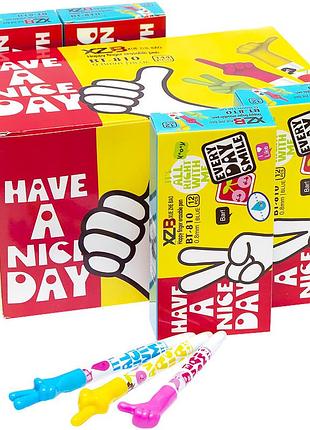 Ручка пиши-стирай гелевая с ластиком синяя паста 0,5мм арт r810