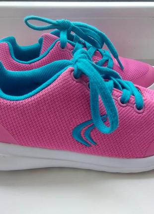 Дитячі текстильні кросівки на шнурівці clarks girls air spring fx trainers sprintzone jnr1 фото