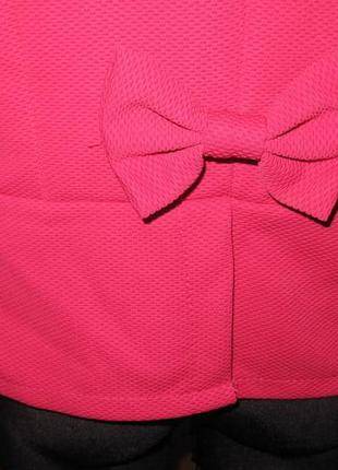 Рожевий піджак бантик zanzea xxl6 фото