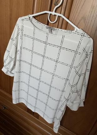 Блузка h&m l розмір кофта у клітинку2 фото
