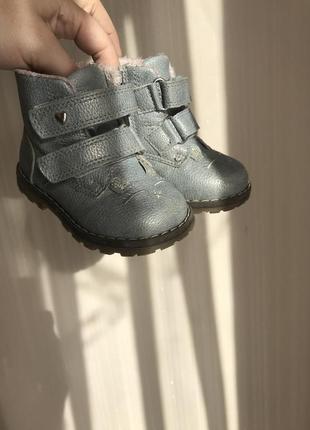 Ботинки для девочки кожаные2 фото