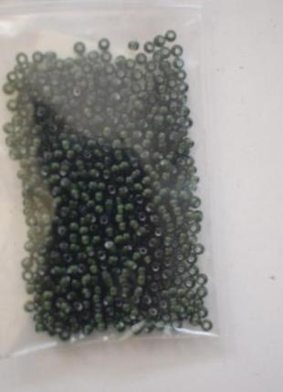 Чеський бісер preciosa № 10/0 55296 (крейдований листовий темний / 5 г