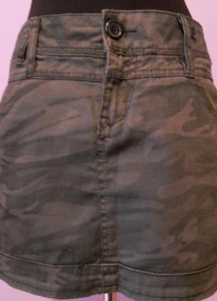 Юбка мини милитари