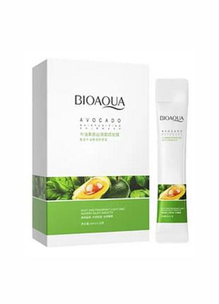 Маска для волосся з екстрактом авокадо bioaqua avocado moisturizing hair mask  10мл