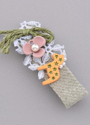 045591заколка'flora secret' перли (тканина)