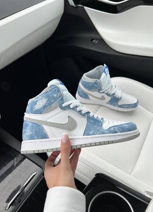 Кроссовки nike air jordan high new blue