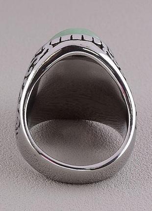 062641-210 кольцо 'stainless steel' нефрит медицинская сталь 316l3 фото