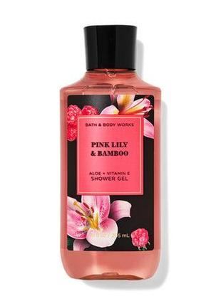 Гель для душа bath & body works pink lily & bamboo