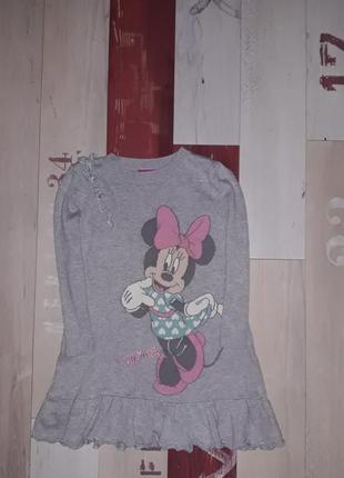 Стильне трикотажне плаття disney з мінні на 2-3 роки