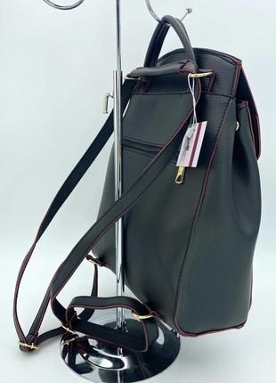 Женский рюкзак черный рюкзак сумка рюкзак городской рюкзак трансформер черный рюкзак3 фото