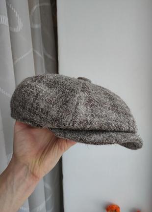 Кепка восьмиклинка шерстяная кепка восьмерка pure british wool 56-57 stetson harris tweed2 фото