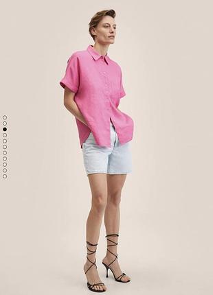 Сорочка льон mango 3