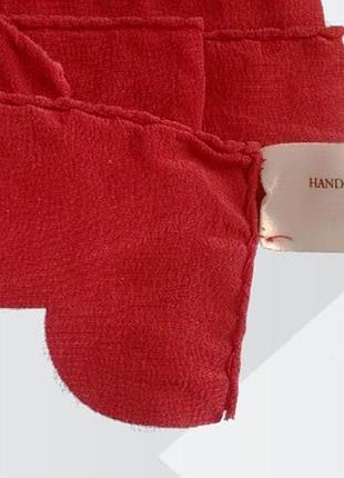 Широкий шелковый шарф, швейцария, grüezi ручная работа, горохи