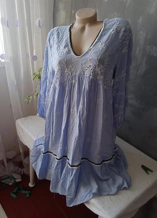 Ярусное платье 👗 с вышивкой floryday2 фото