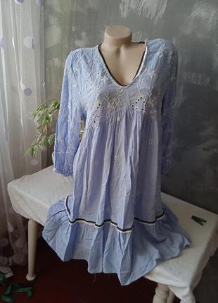 Ярусное платье 👗 с вышивкой floryday4 фото