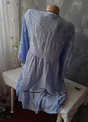 Ярусное платье 👗 с вышивкой floryday7 фото