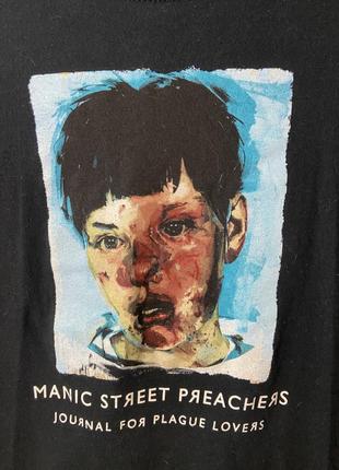 Футболка з артпринтом «manic steet peaches»2 фото