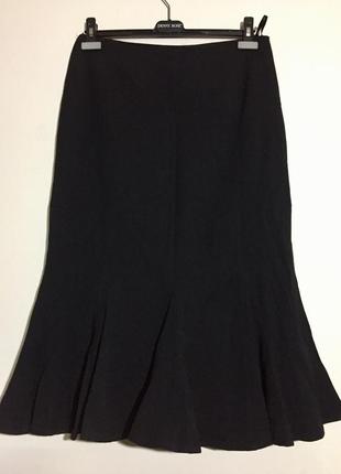 Шикарная миди юбка-карандаш с воланами m&co petite, mackays1 фото