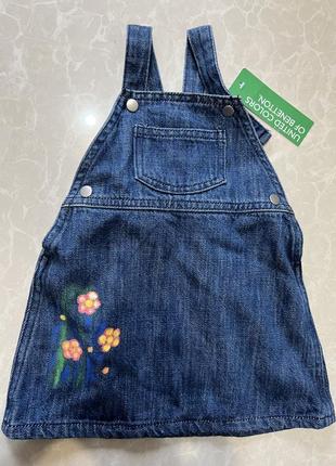 Сарафан benetton 6-9 мес