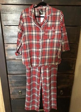 Новая классная беговая пижама домашний костюм брюки и рубашка 48-50 р от h&m