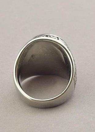 062660-210 кольцо 'stainless steel' лунный камень медицинская сталь 316l2 фото