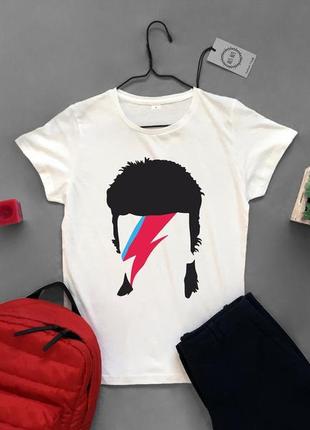 Футболка youstyle bowie head 0537 l white