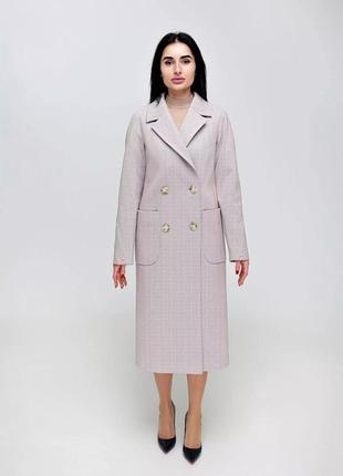 Актуальное женское шерстяное демисезонное пальто2 фото