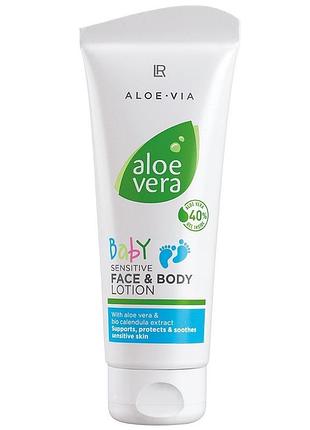 Дитячий лосьйон для обличчя і тіла lr aloe vera.